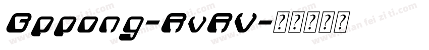 Bppong-RvRV字体转换
