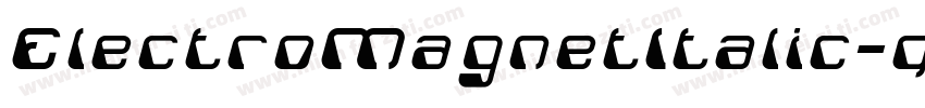 ElectroMagnetItalic-qVrV字体转换