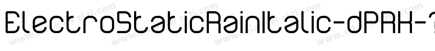 ElectroStaticRainItalic-dPRK字体转换