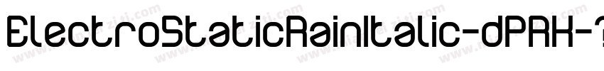 ElectroStaticRainItalic-dPRK字体转换
