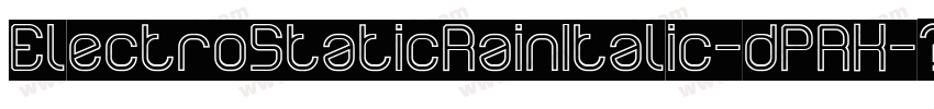 ElectroStaticRainItalic-dPRK字体转换