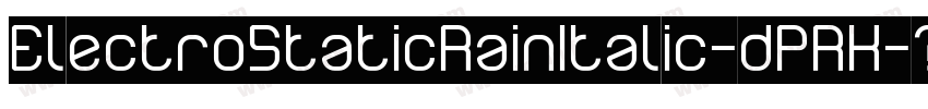 ElectroStaticRainItalic-dPRK字体转换