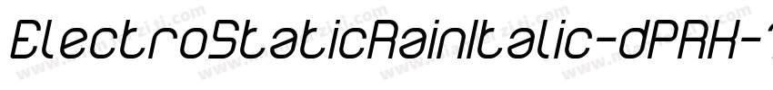 ElectroStaticRainItalic-dPRK字体转换
