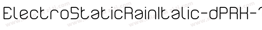 ElectroStaticRainItalic-dPRK字体转换