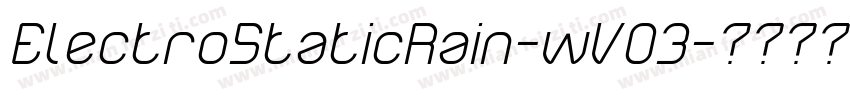 ElectroStaticRain-wV03字体转换