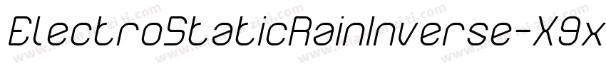 ElectroStaticRainInverse-X9xd字体转换