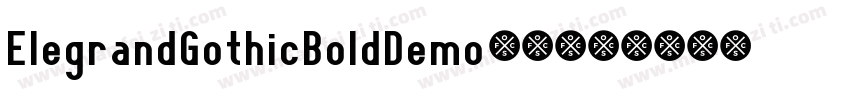 ElegrandGothicBoldDemo-V5jz字体转换