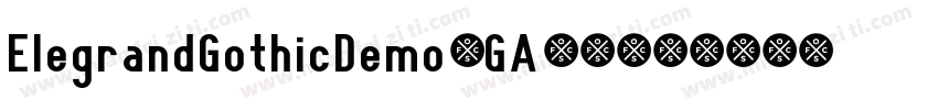 ElegrandGothicDemo-GAjq字体转换