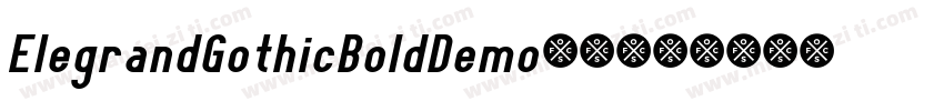 ElegrandGothicBoldDemo-V5jz字体转换