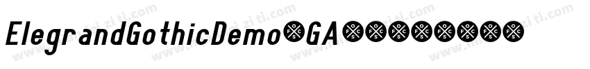 ElegrandGothicDemo-GAjq字体转换