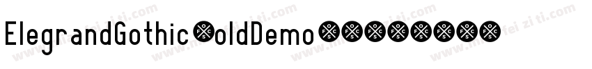 ElegrandGothicBoldDemo-V5jz字体转换