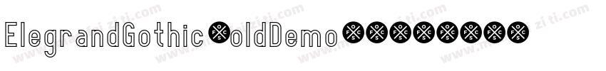 ElegrandGothicBoldDemo-V5jz字体转换