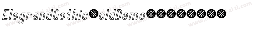 ElegrandGothicBoldDemo-V5jz字体转换