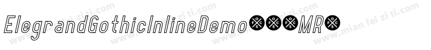 ElegrandGothicInlineDemo-jJMR字体转换