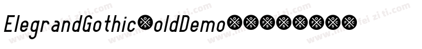 ElegrandGothicBoldDemo-V5jz字体转换