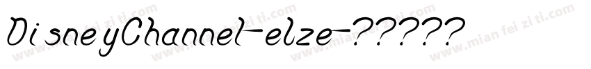 DisneyChannel-eLze字体转换