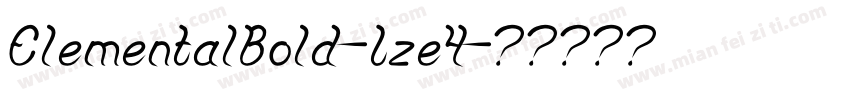 ElementalBold-Lze4字体转换