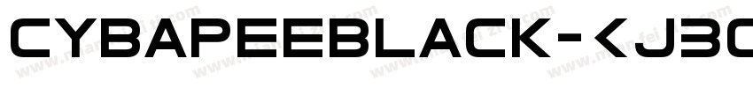 Cybapeeblack-KJ3o字体转换