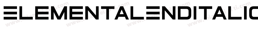 ElementalEndItalic-xyrm字体转换