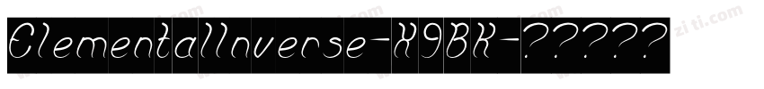 ElementalInverse-X9BK字体转换