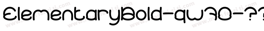 ElementaryBold-qw70字体转换