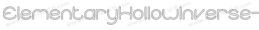 ElementaryHollowInverse-j8Z7字体转换