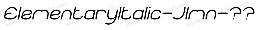 ElementaryItalic-Jlmn字体转换