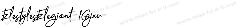 ElestylesElegiant-1Gjxv字体转换
