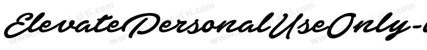 ElevatePersonalUseOnly-lJjq字体转换