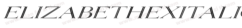 ElizabethExItalic-EaRW字体转换