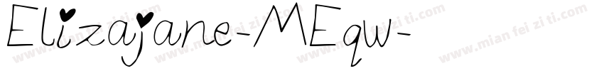 Elizajane-MEqw字体转换