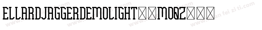 EllardJaggerDemoLight-8MOqz字体转换
