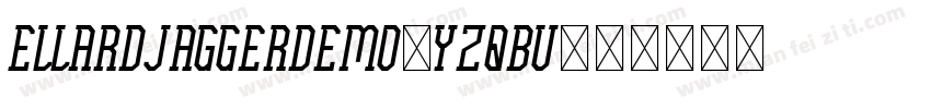 EllardJaggerDemo-YzqBv字体转换