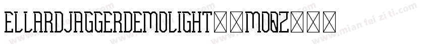 EllardJaggerDemoLight-8MOqz字体转换
