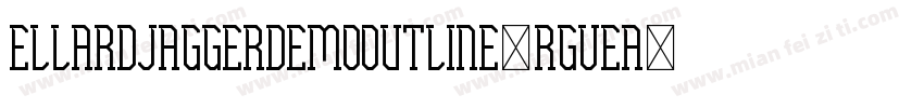EllardJaggerDemoOutline-rgveA字体转换