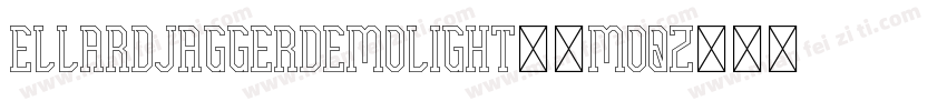 EllardJaggerDemoLight-8MOqz字体转换