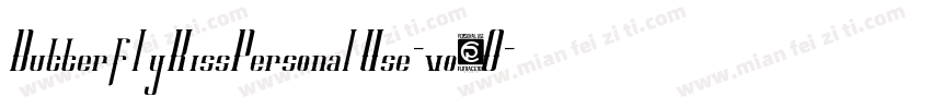 ButterflyKissPersonalUse-vo3O字体转换