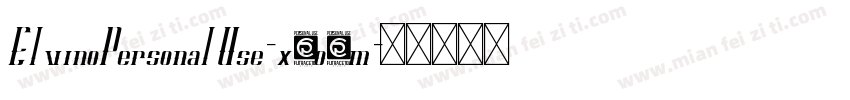ElvinoPersonalUse-x3o8m字体转换