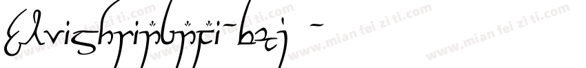Elvishringnfi-BXj3字体转换