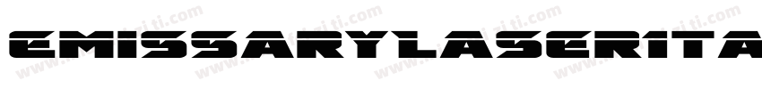 EmissaryLaserItalic-R4Gv字体转换