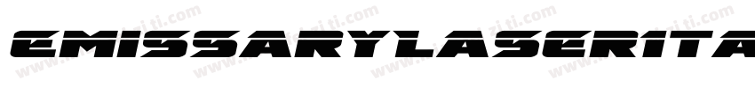 EmissaryLaserItalic-R4Gv字体转换