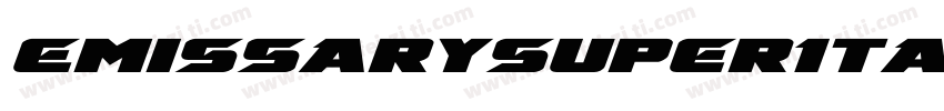 EmissarySuperItalic-r6q8字体转换