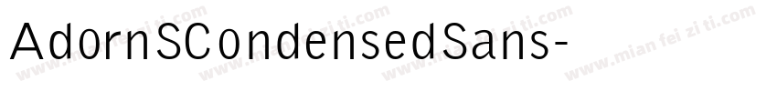 AdornSCondensedSans字体转换