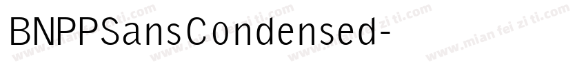 BNPPSansCondensed字体转换