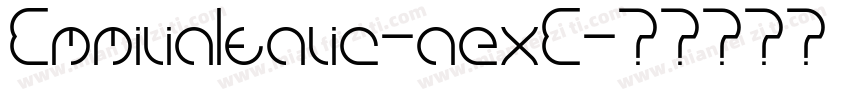 EmmiliaItalic-aexE字体转换