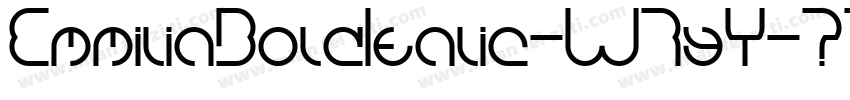 EmmiliaBoldItalic-W7yY字体转换
