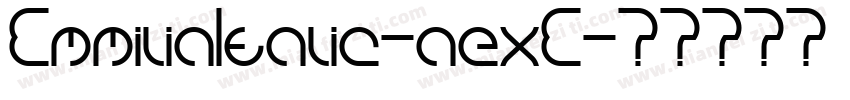 EmmiliaItalic-aexE字体转换