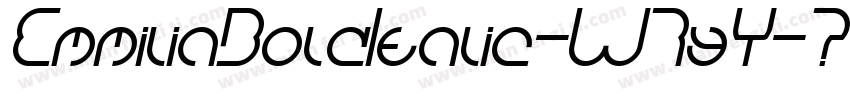 EmmiliaBoldItalic-W7yY字体转换