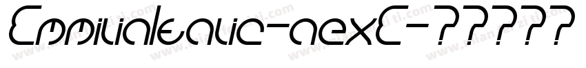 EmmiliaItalic-aexE字体转换