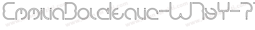 EmmiliaBoldItalic-W7yY字体转换